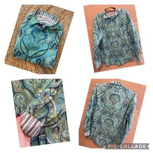 Men’s Robert graham long sleeve Paisley XL